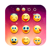 Tela de bloqueio de emoji
