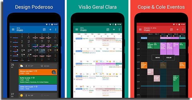 Melhores aplicativos de calendário para Android
